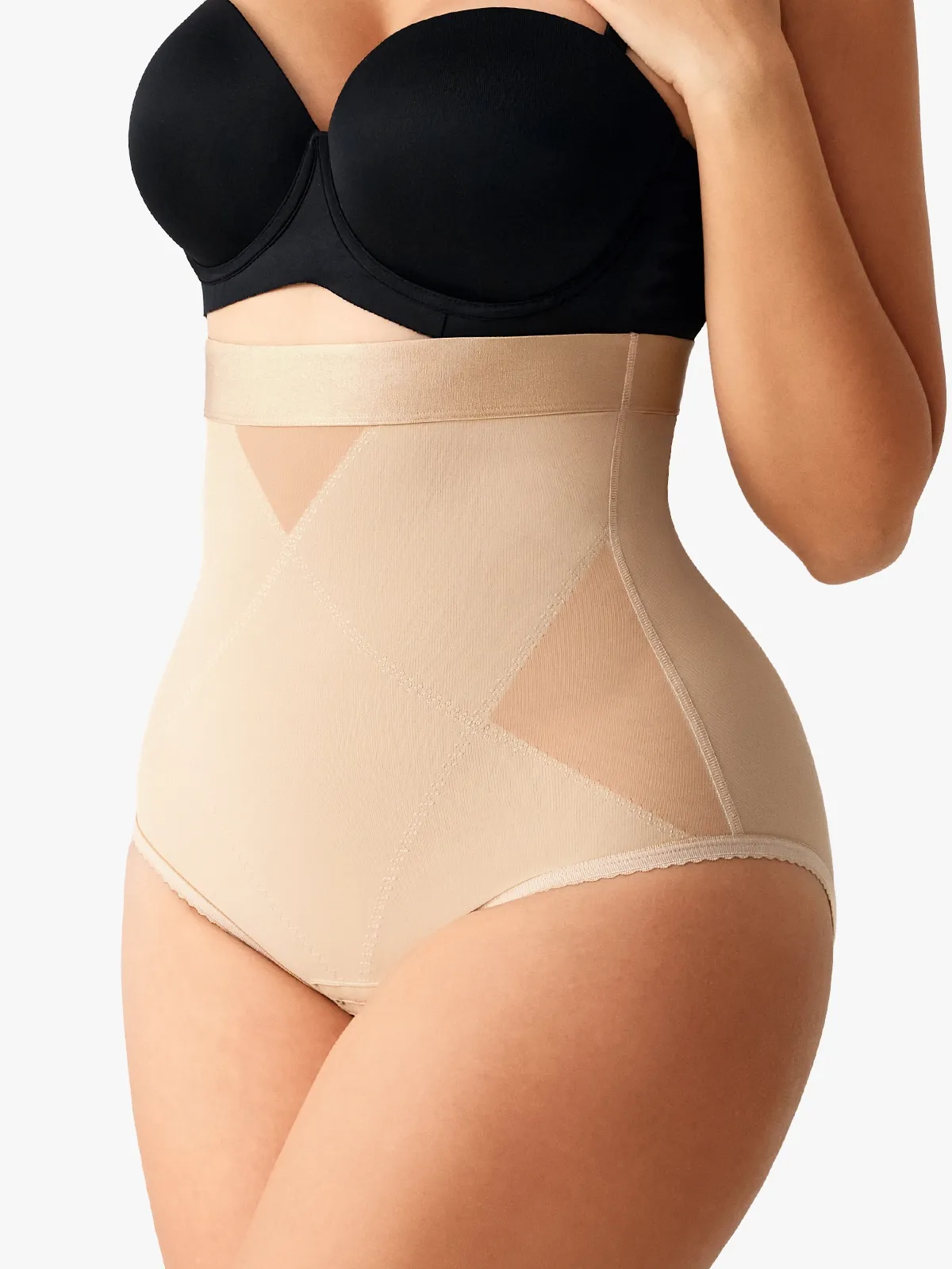 Mesh High-Waist Tummy Control Panty