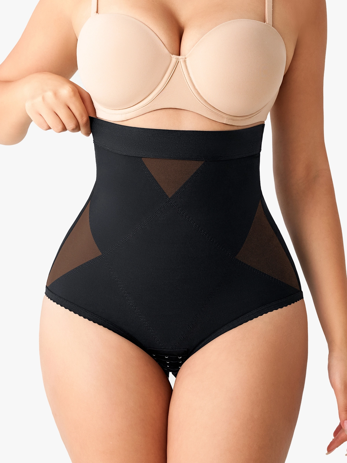 Mesh High-Waist Tummy Control Panty