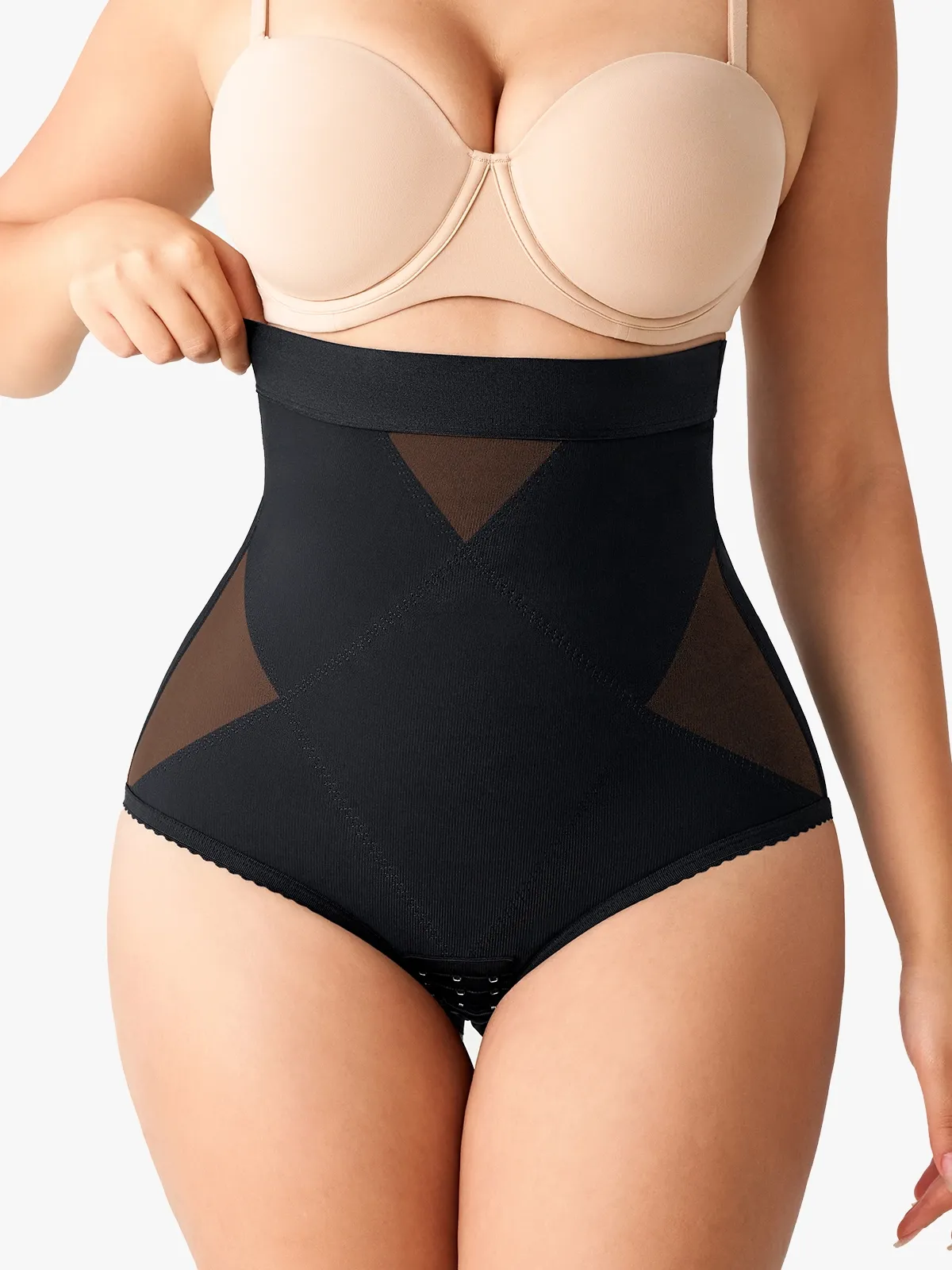 Mesh High-Waist Tummy Control Panty