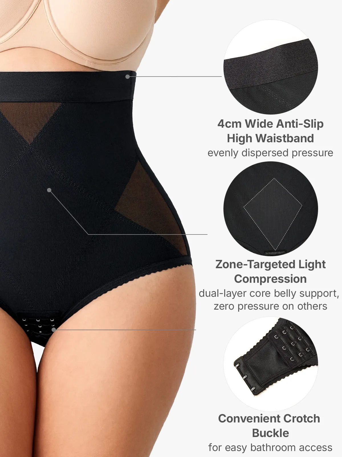 Mesh High-Waist Tummy Control Panty