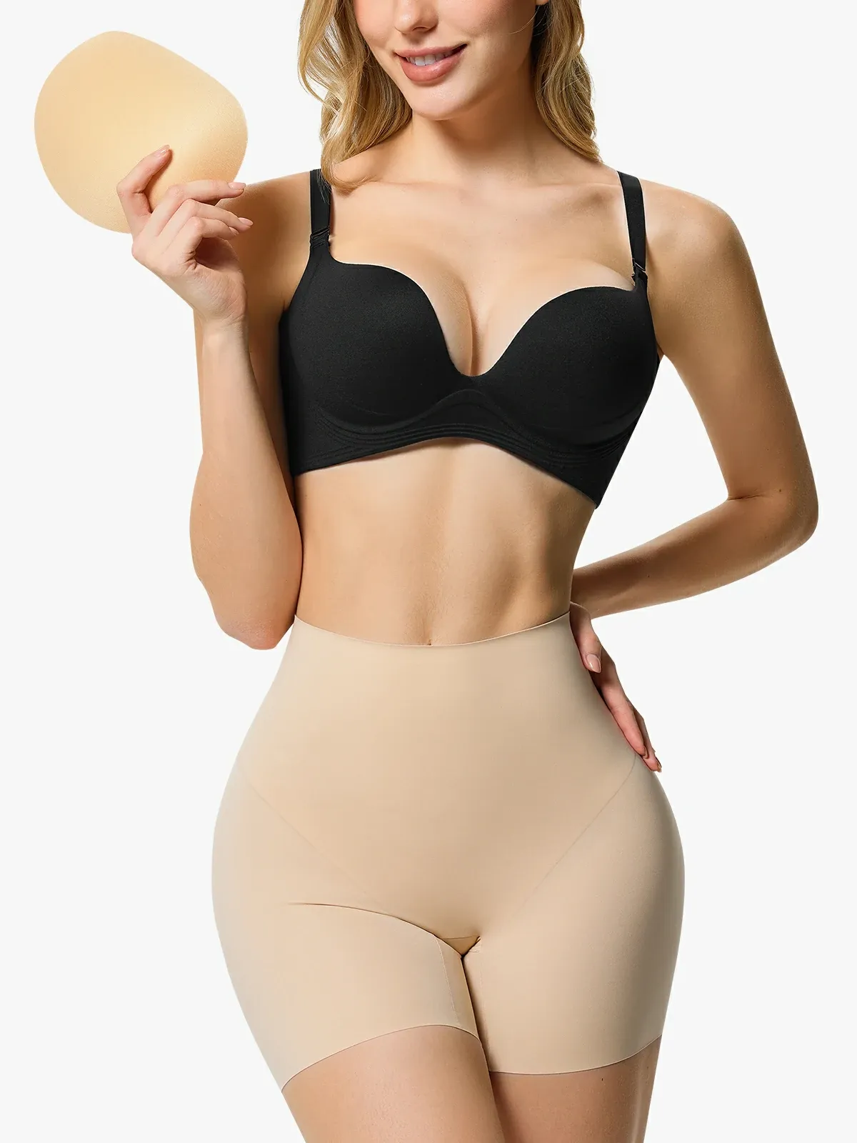 Mid-Rise Butt Lifting with Removal Pads