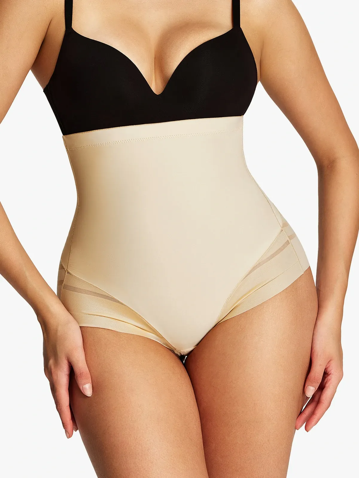 Sheer Mesh High Waist Smoothing Panty