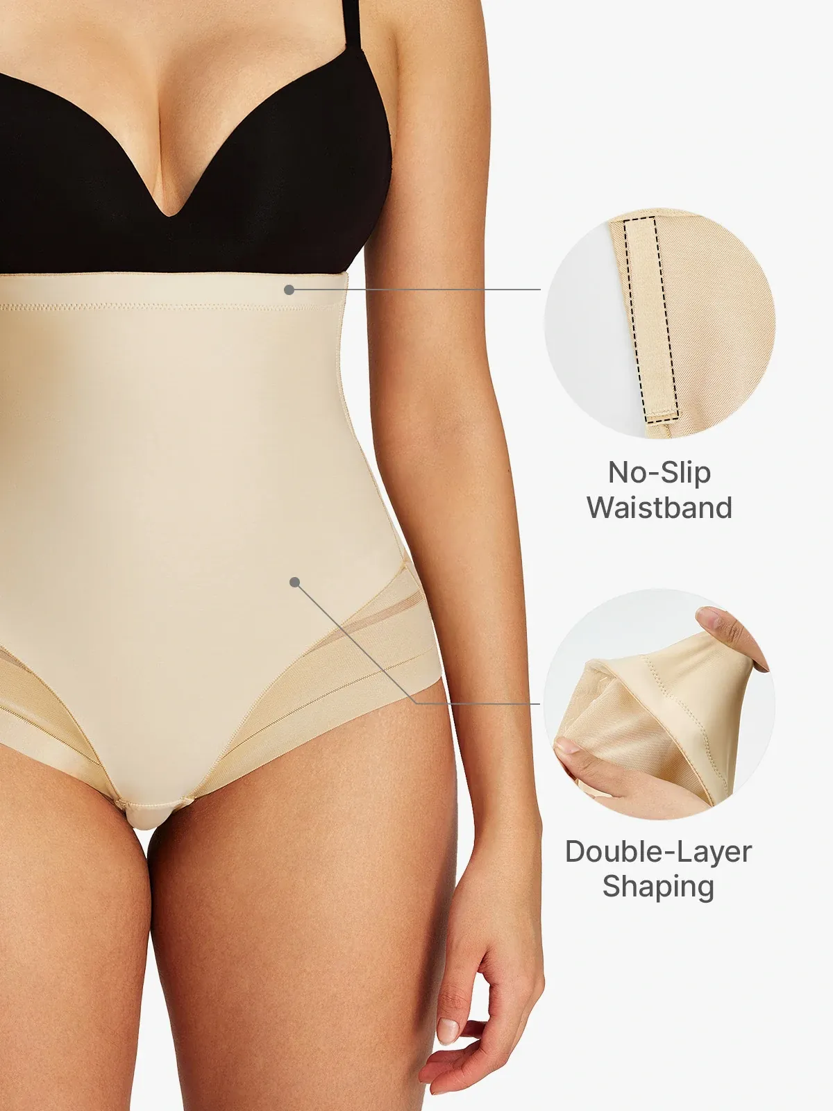 Sheer Mesh High Waist Smoothing Panty