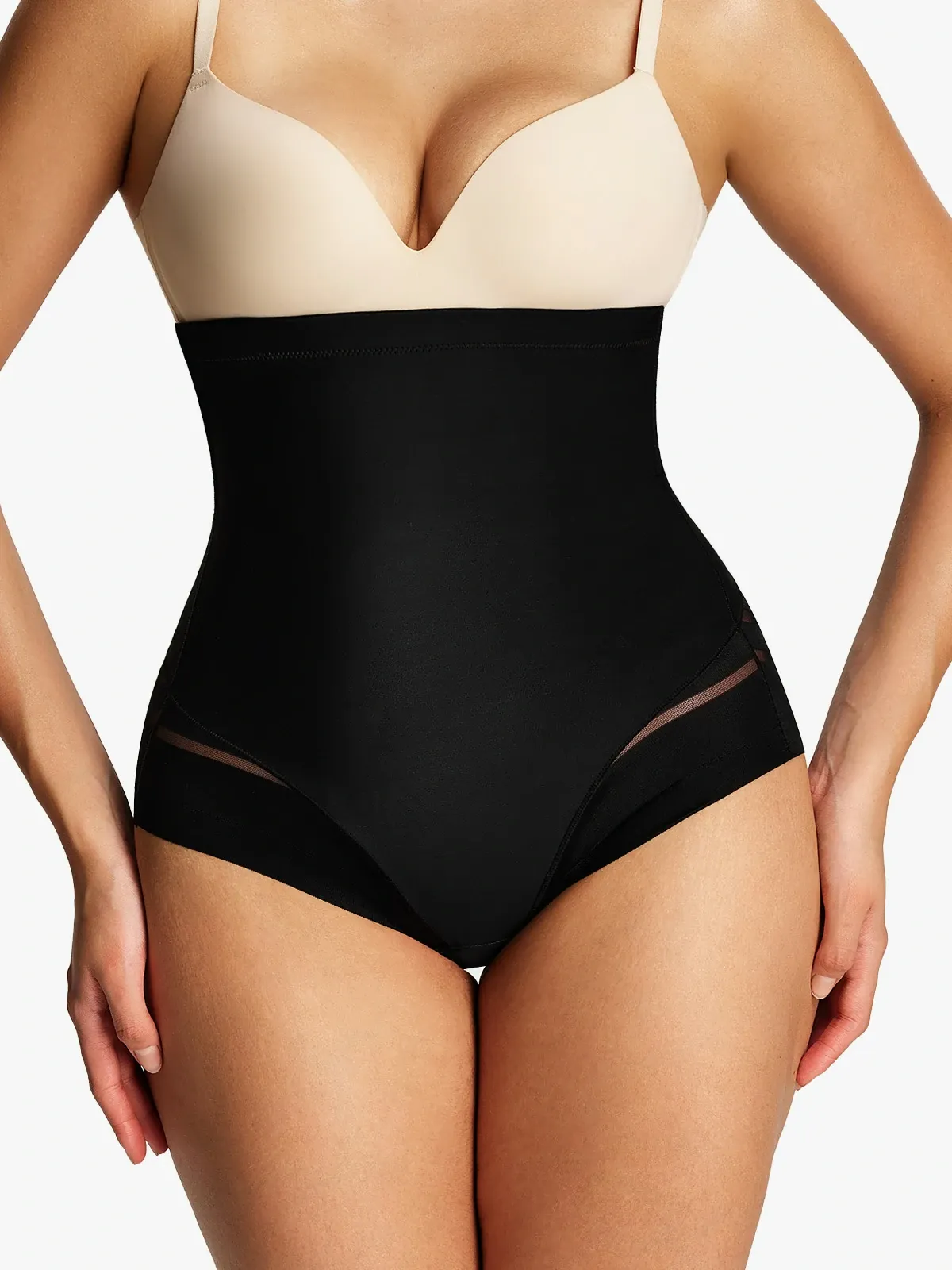 Sheer Mesh High Waist Smoothing Panty