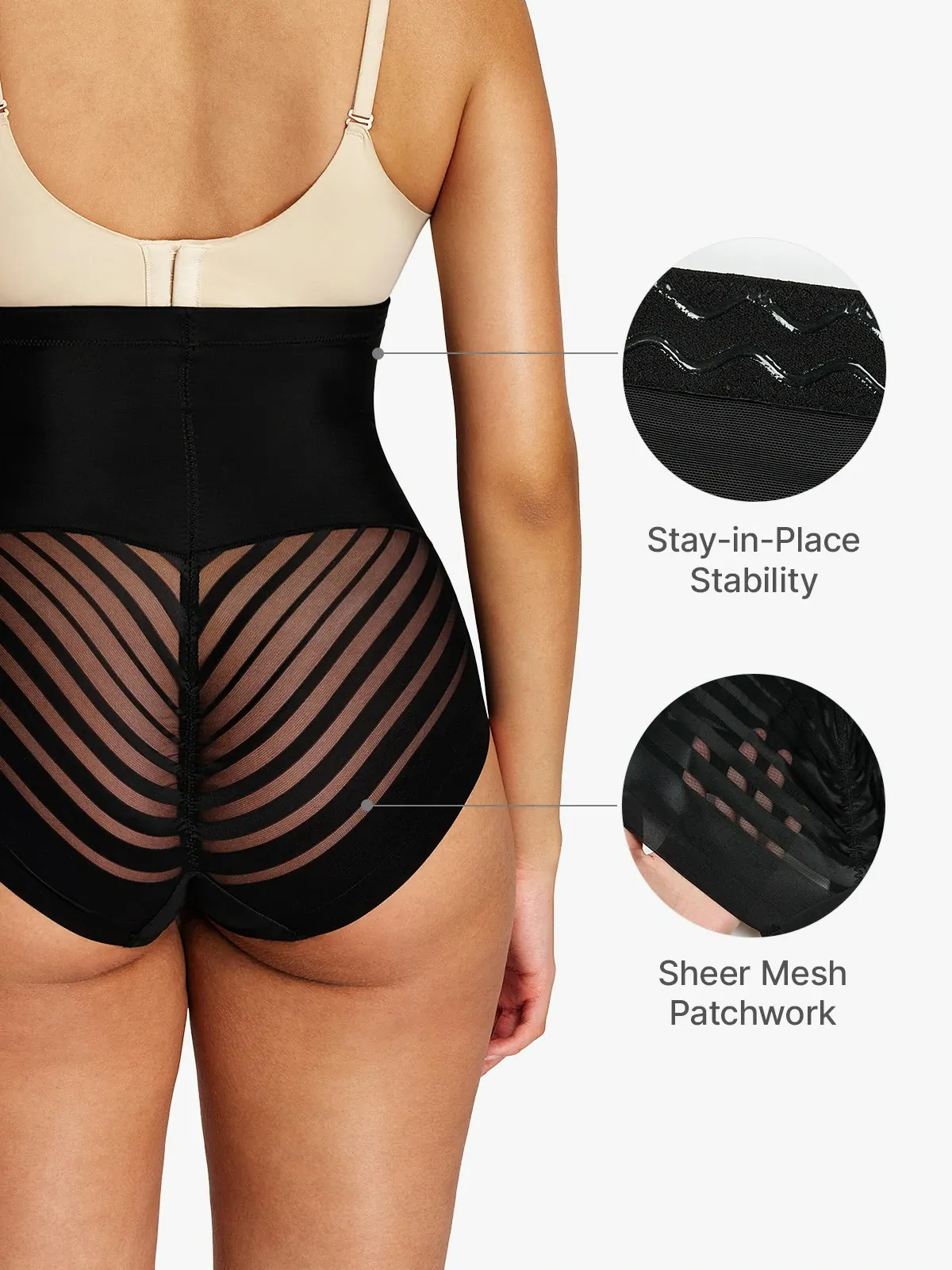 Sheer Mesh High Waist Smoothing Panty
