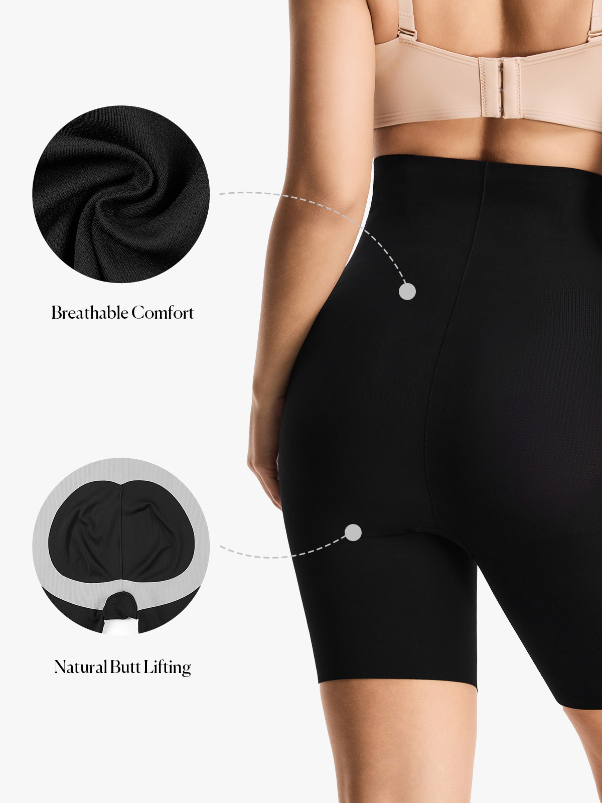 High Waist Belly Smoothing Invisible Shorts