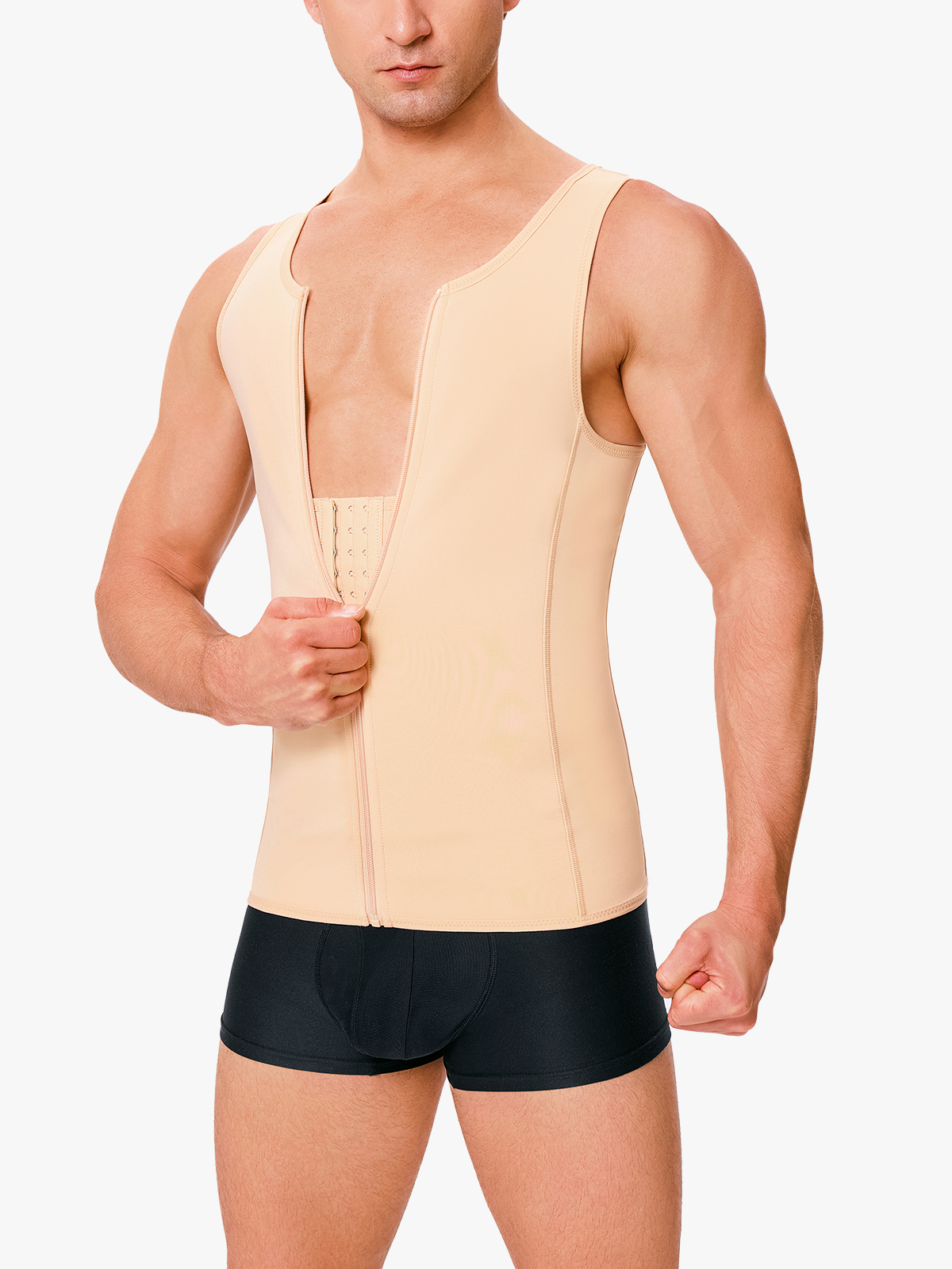 Double Layer Belly Compression Waist Trainer Tank Top-Brabic