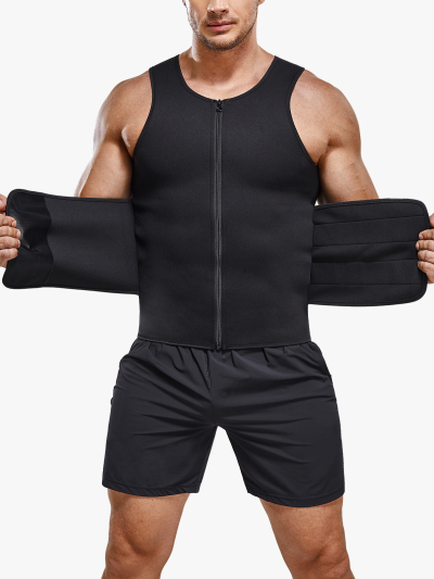 Zip up Waist Trainer Sauna Sweat Vest 
