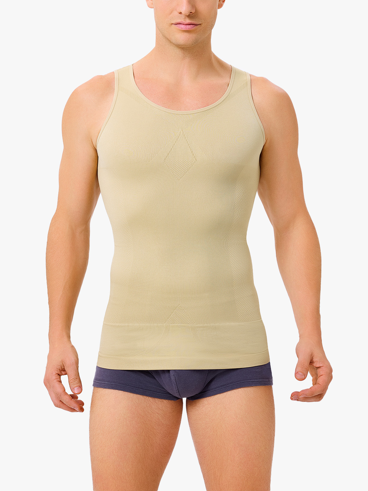 Shaper Tank Slim Undershirt for Men Body Shaper Compression Shirt -Brabic