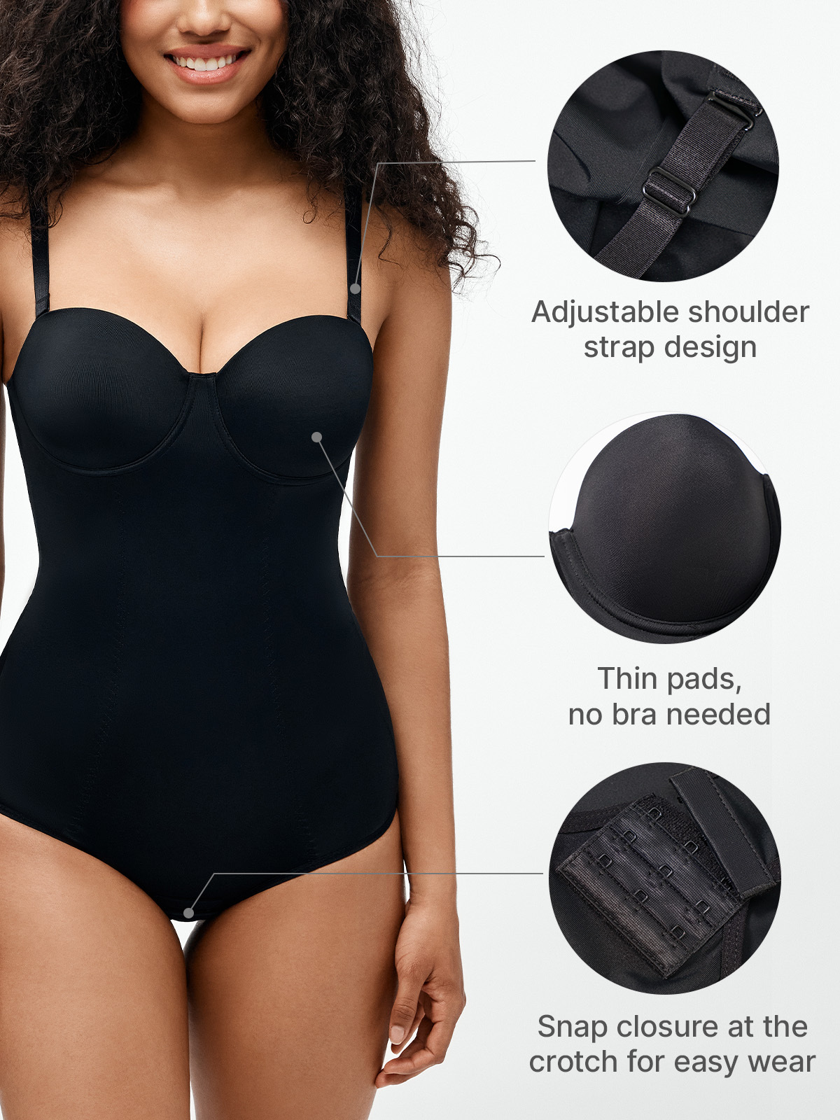 Seamless Cutout Crotch Opening Cami Brief Bodysuit