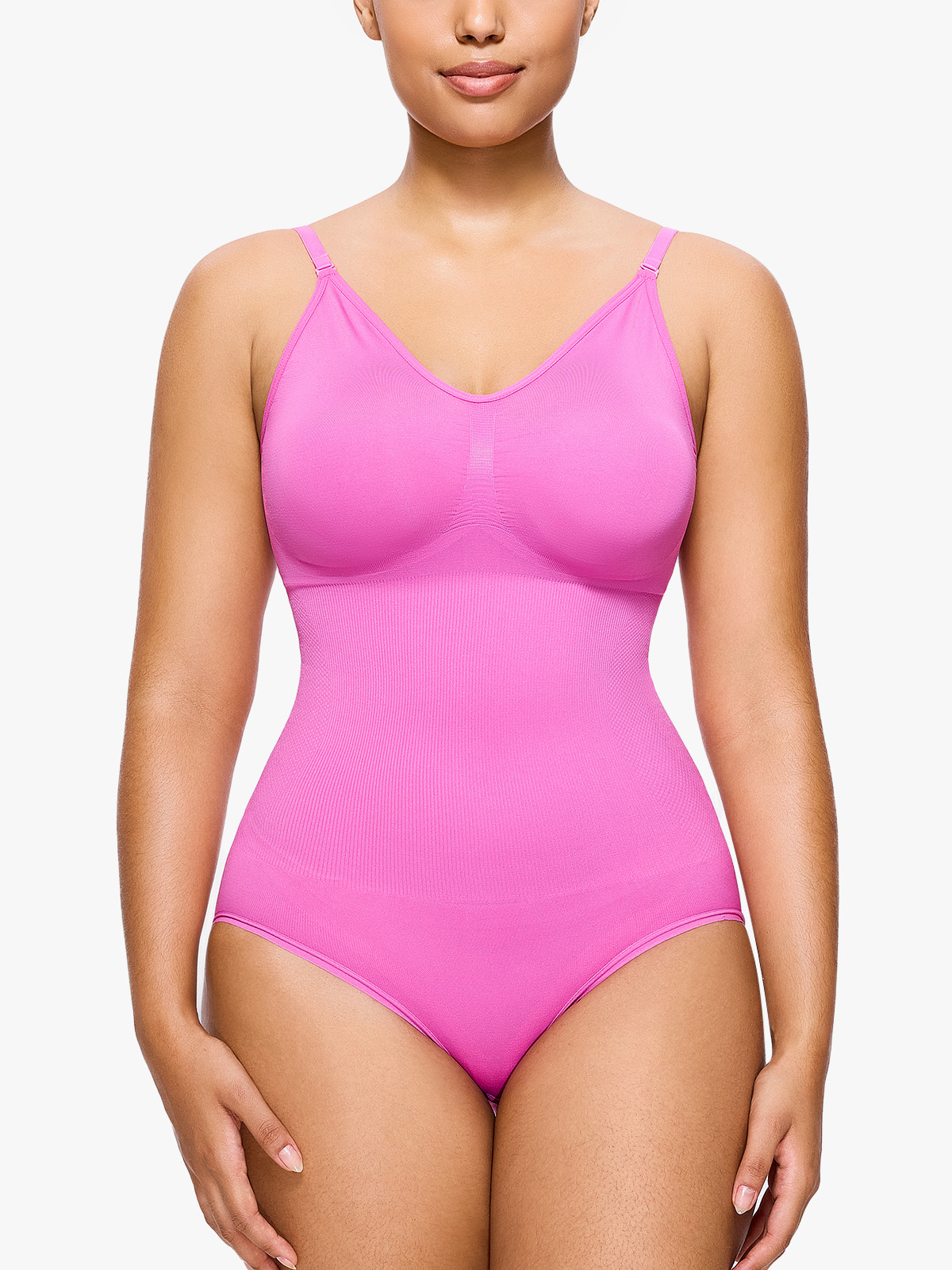 Smooth Seamless Comfortable Breathable Adjustable Straps Shapewear Tank Bodysuit-Brabic