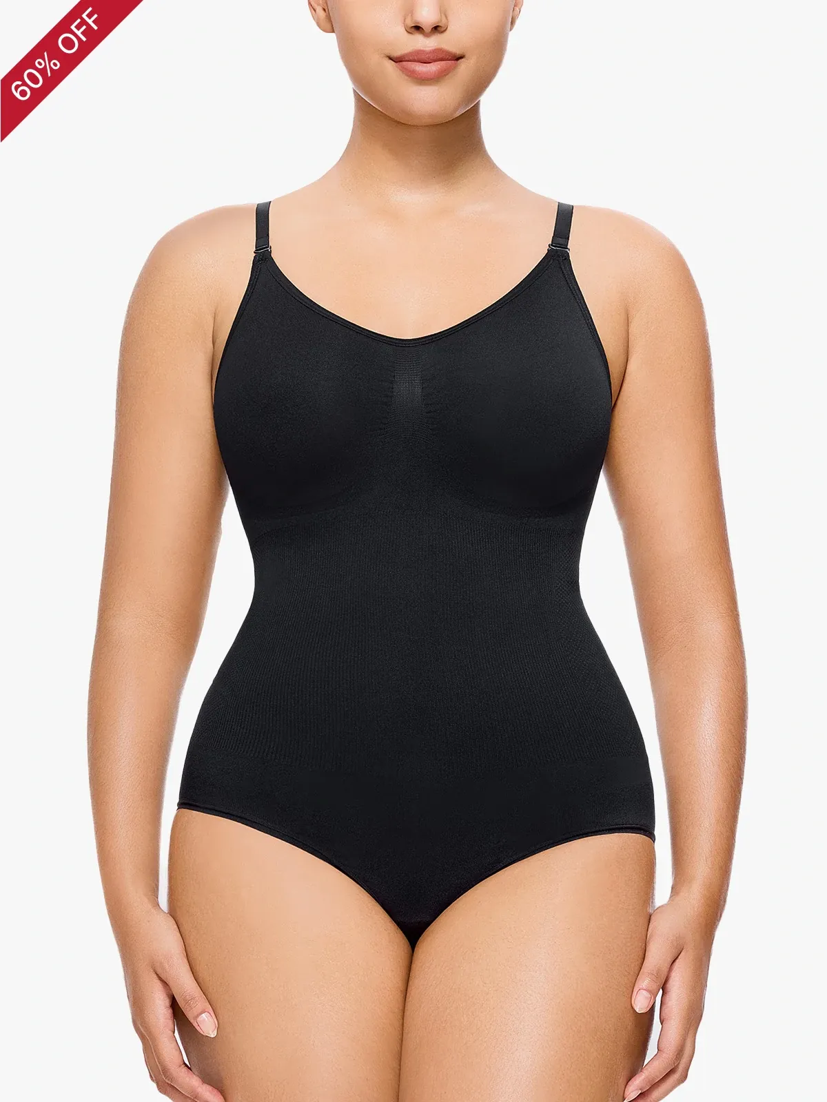 Smooth Seamless Comfortable Breathable Adjustable Straps Shapewear Tank Bodysuit
