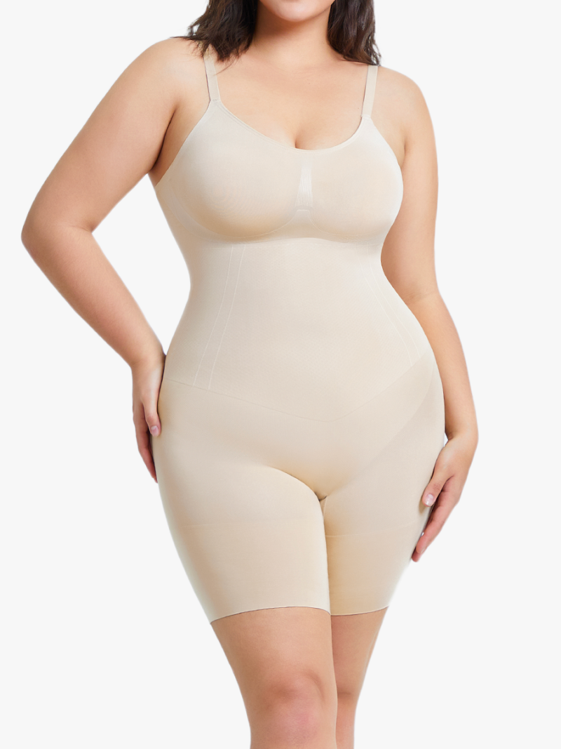 Seamless Backless Tummy Control Shapewear Bodysuit-Brabic