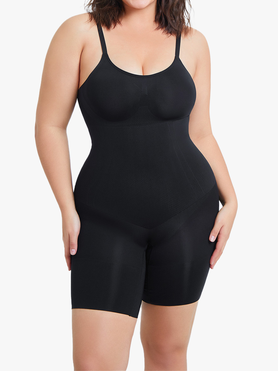 Seamless Backless Tummy Control Shapewear Bodysuit-Brabic