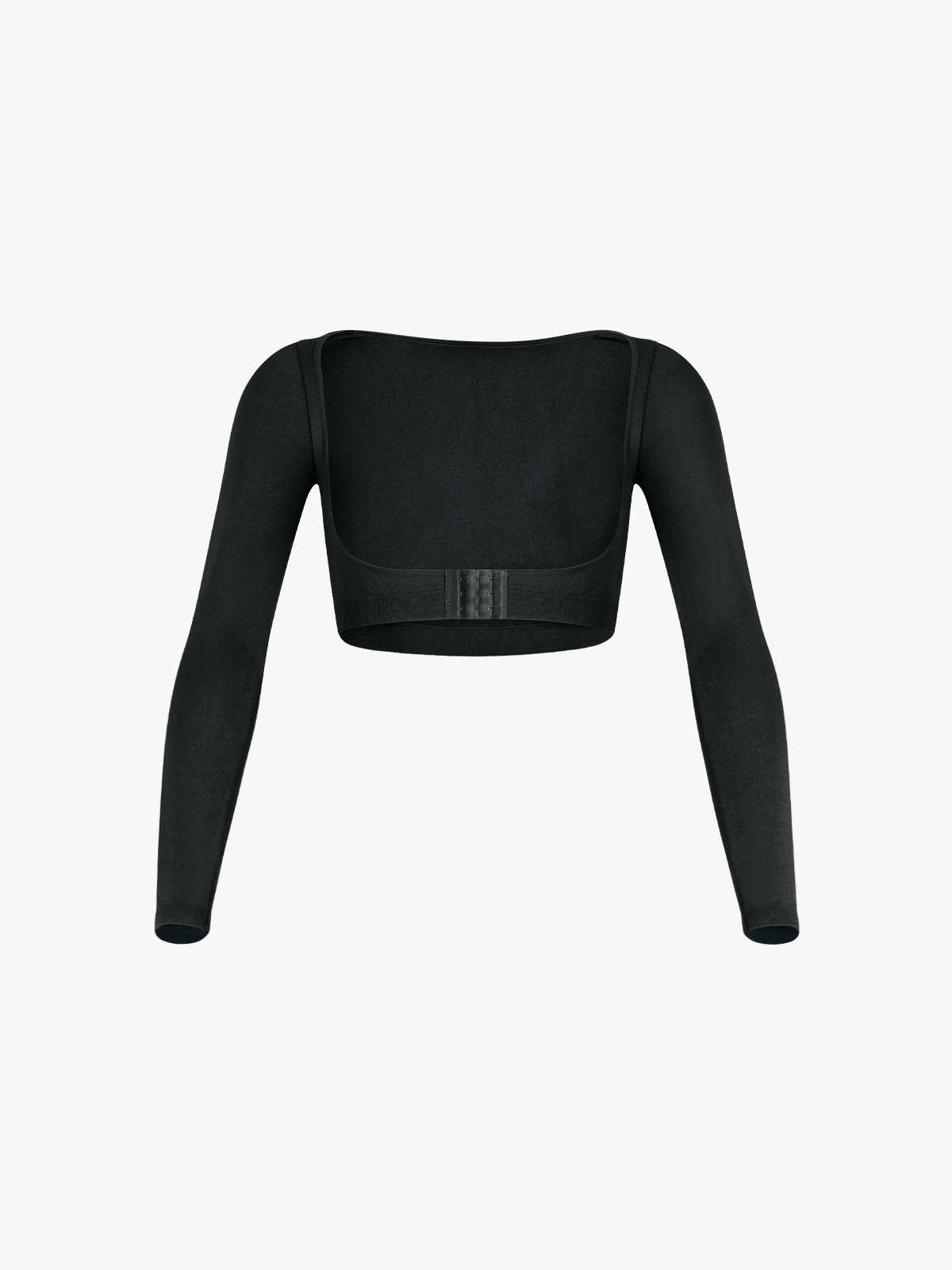 Open Bust Arm Shaper Compression Long Sleeve Post Lipo Shapewear Tops