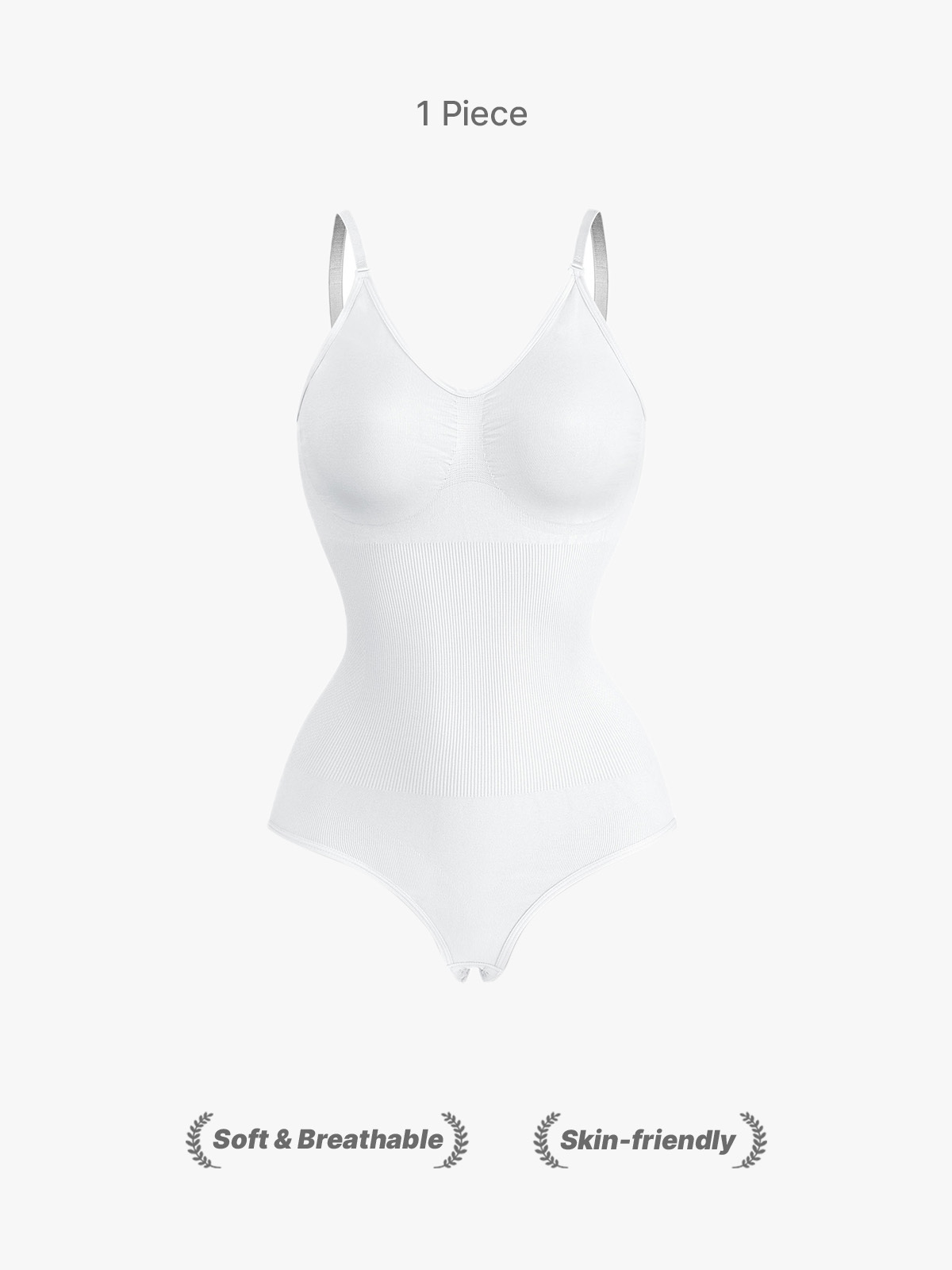Seamless Smoothing Backless Cami Thong Bodysuit 