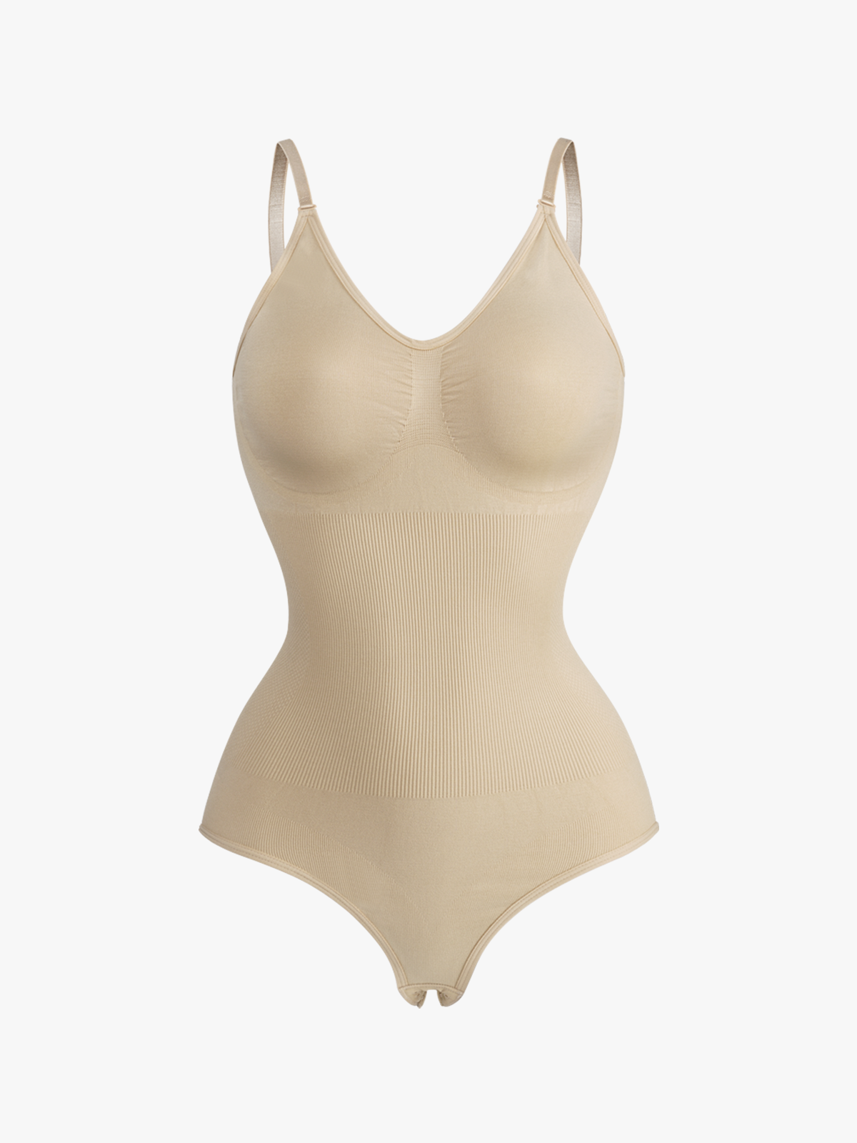 Seamless Smoothing Backless Cami Thong Bodysuit 