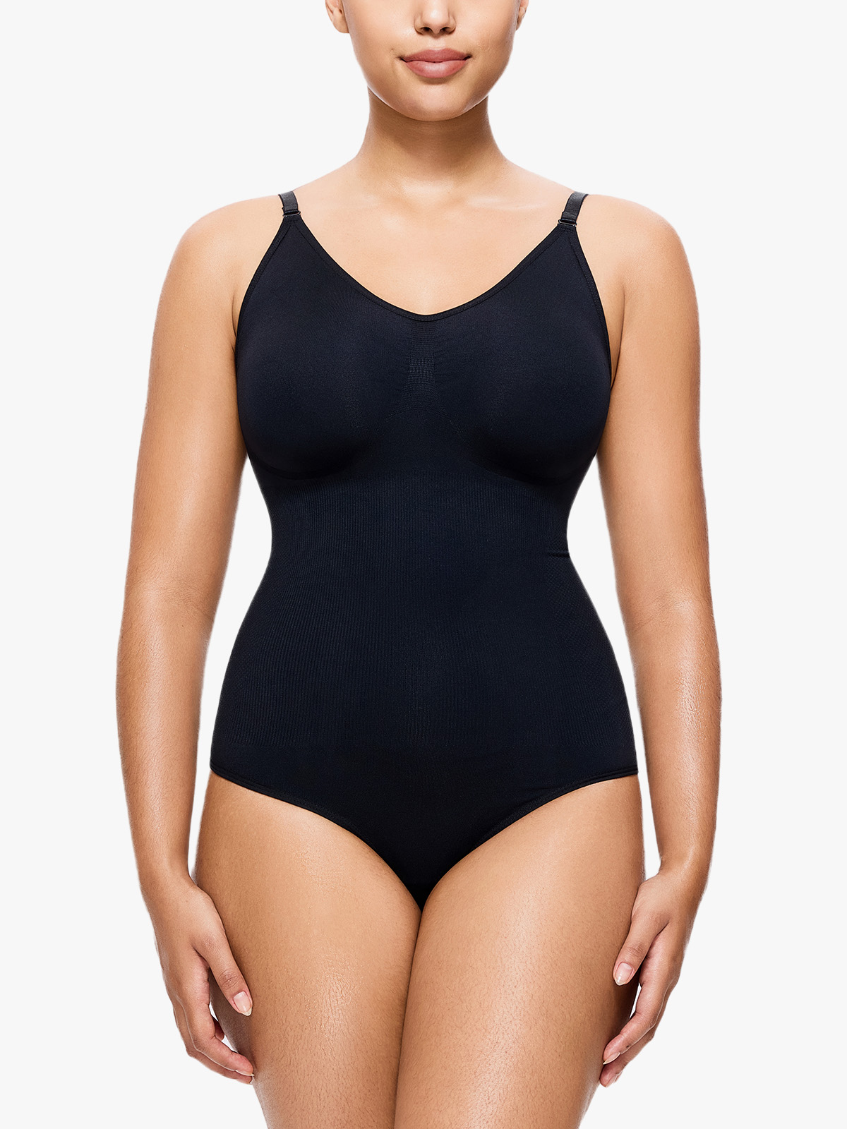 Seamless Smoothing Backless Cami Thong Bodysuit 