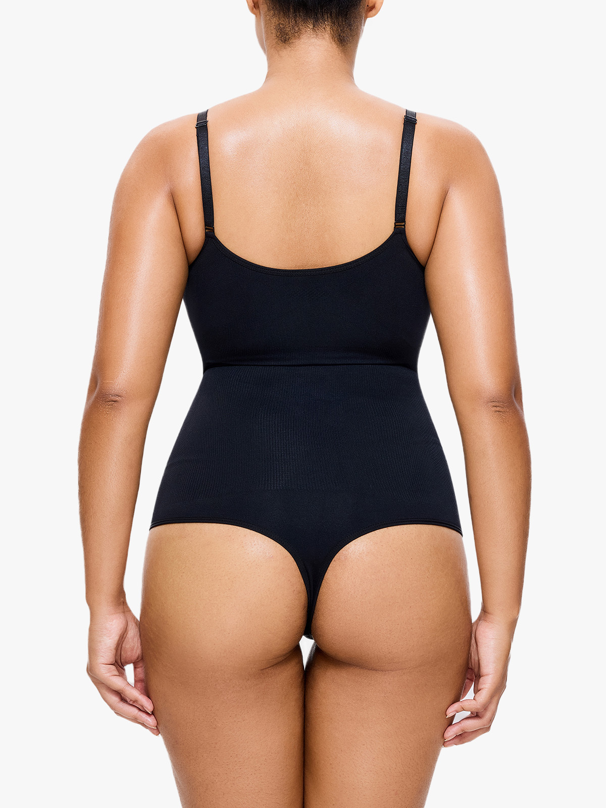 Seamless Smoothing Backless Cami Thong Bodysuit 