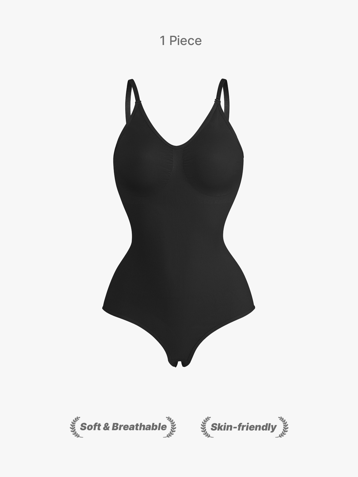 Seamless Smoothing Backless Cami Thong Bodysuit 