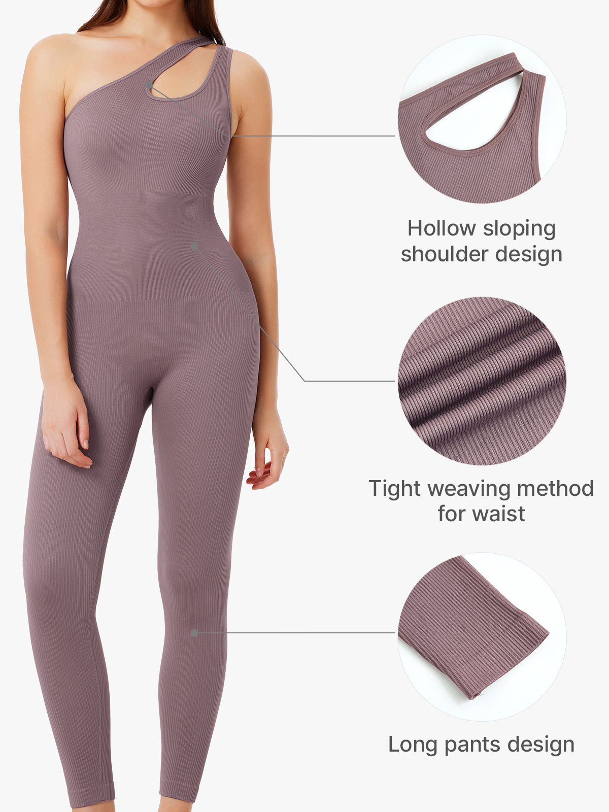 Seamless Sleeveless Cut-out Jumpsuit