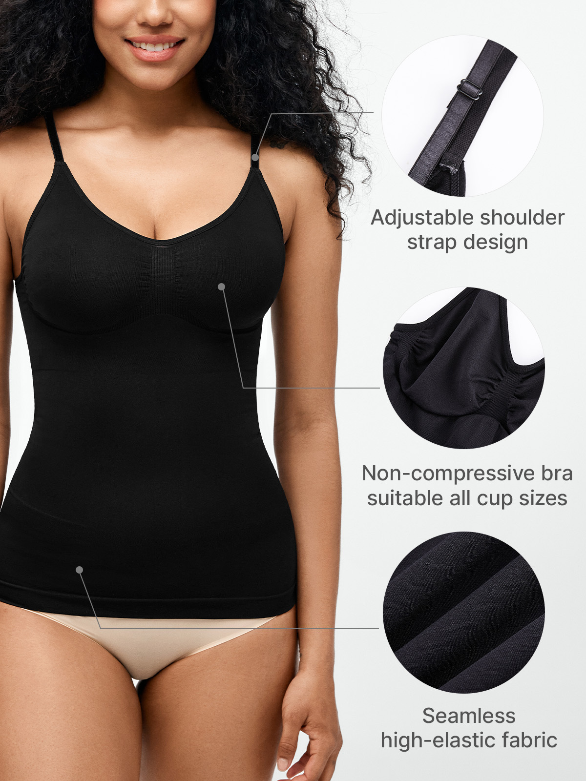 Seamless Slimming Stretchy Cami Top