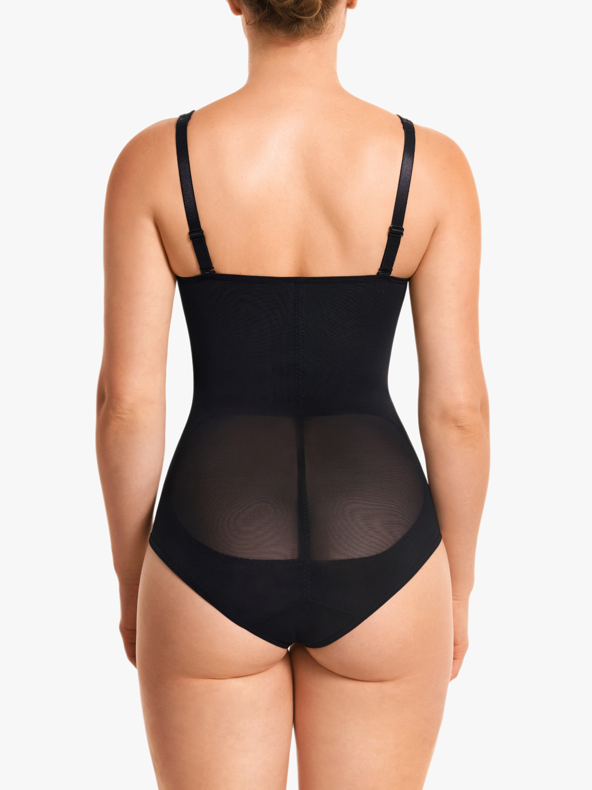 Mesh Wireless Tummy Control Brief Bodysuit