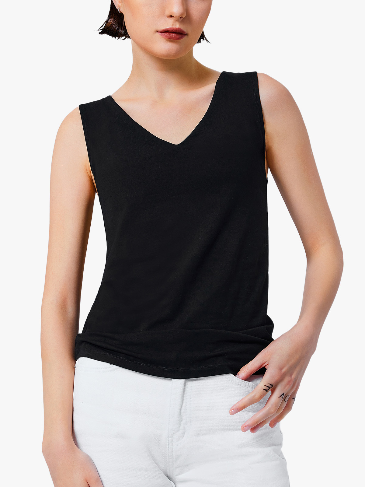 Compression Tank Top Binder Trans Tomboy FTM V Neck Large Chest Binder-Brabic
