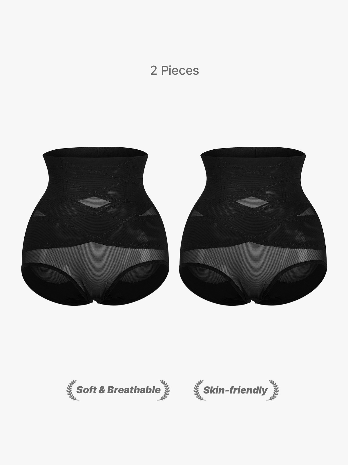 Women Hi-Waist Double Tummy Control Panty-Brabic