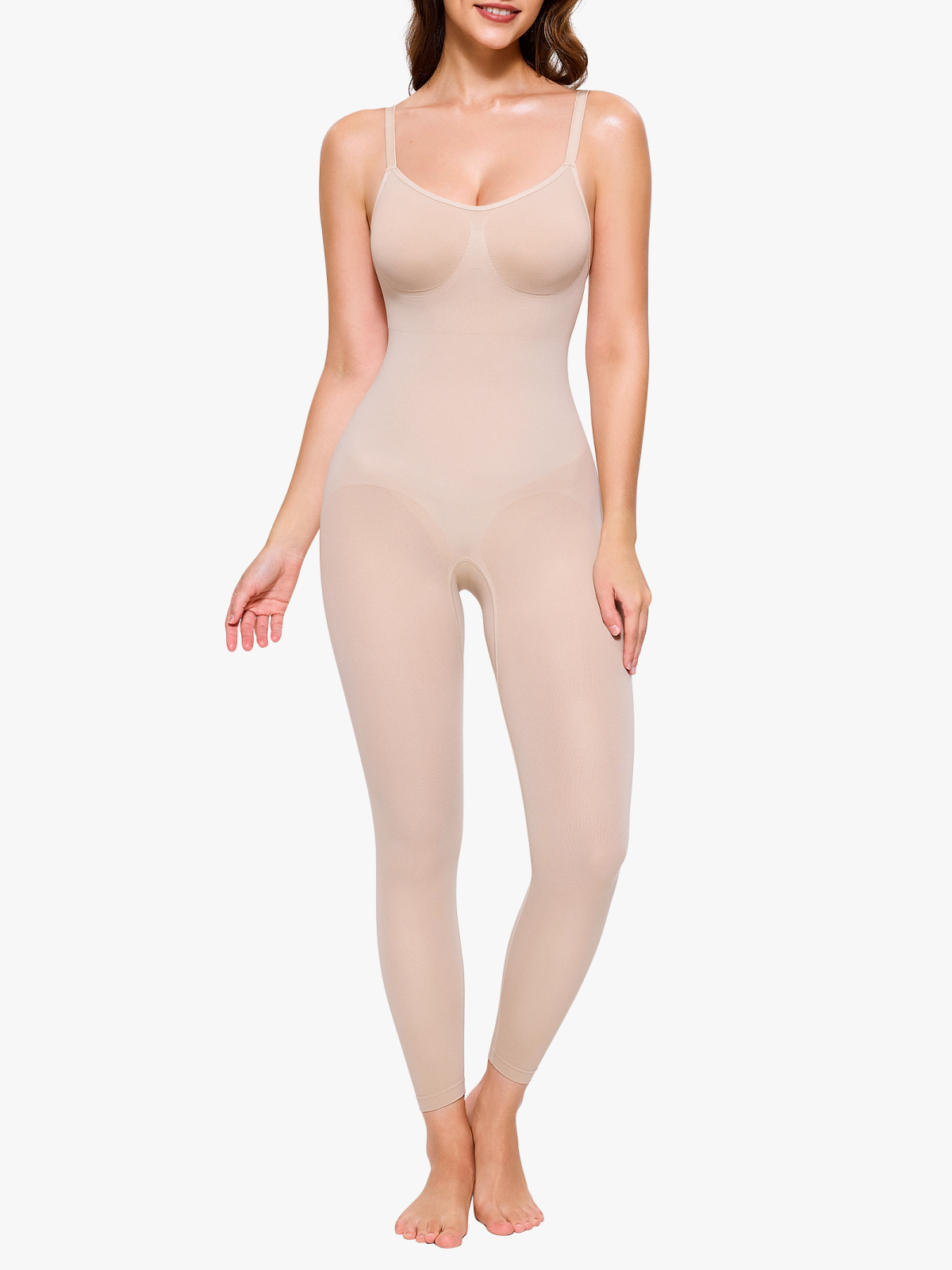 Backless Slimming Cami Thong Bodysuit