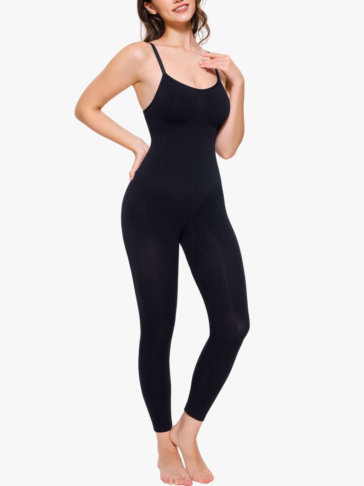 Backless Slimming Cami Thong Bodysuit
