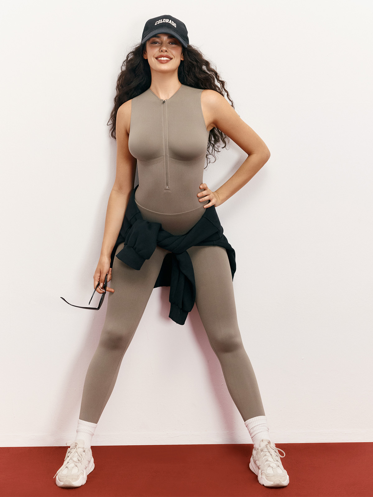 Sculpting Zipper Jumpsuit Bodysuits