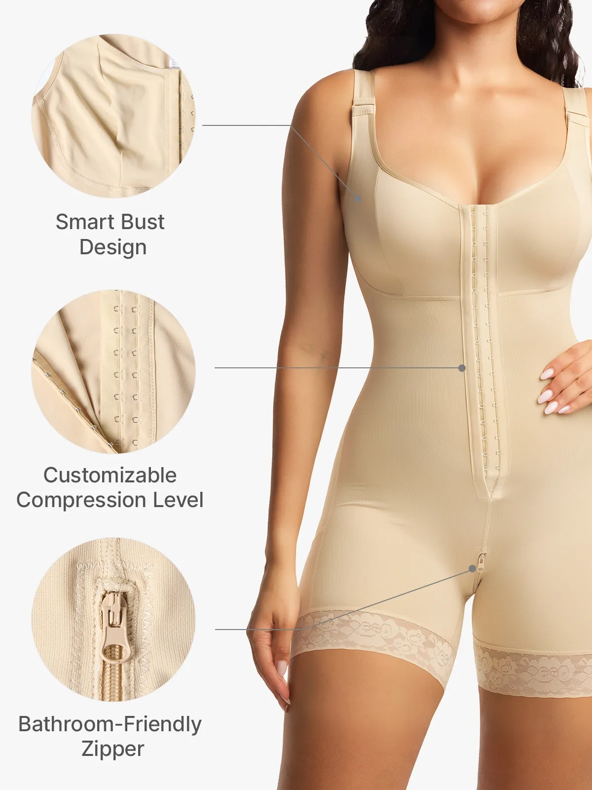 Tummy Control Mid-Thigh Bodysuit