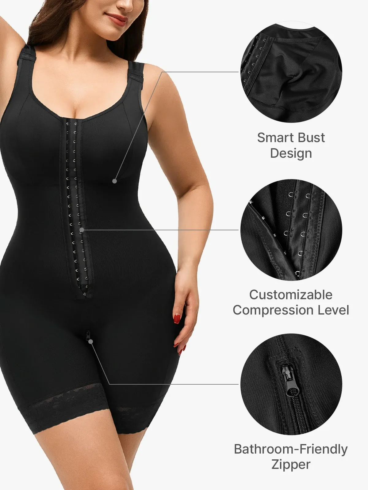 Tummy Control Mid-Thign Bodysuit