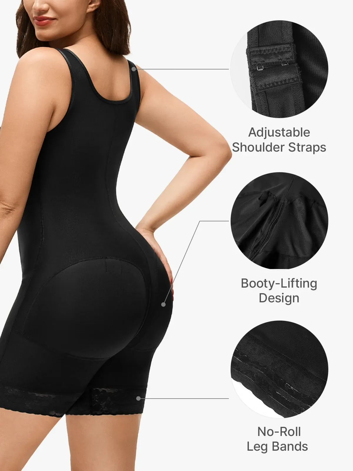 Tummy Control Mid-Thign Bodysuit