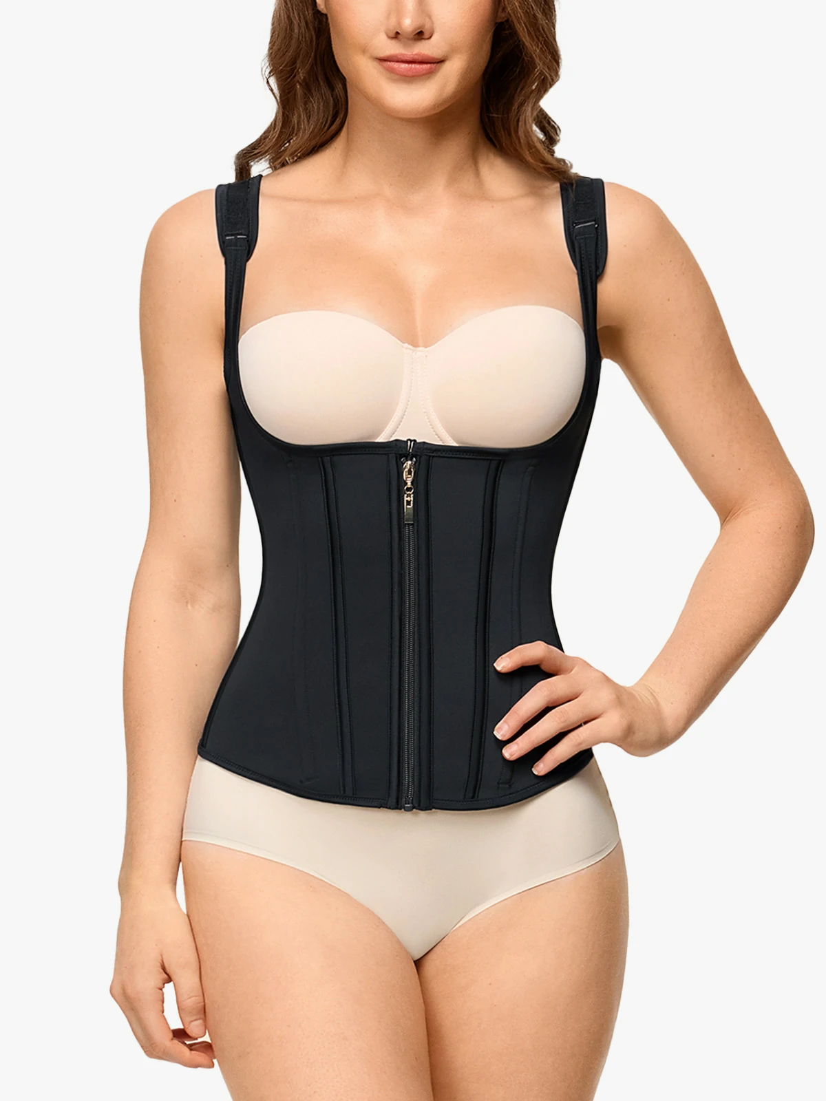 Zipper Double Tummy Control Vest