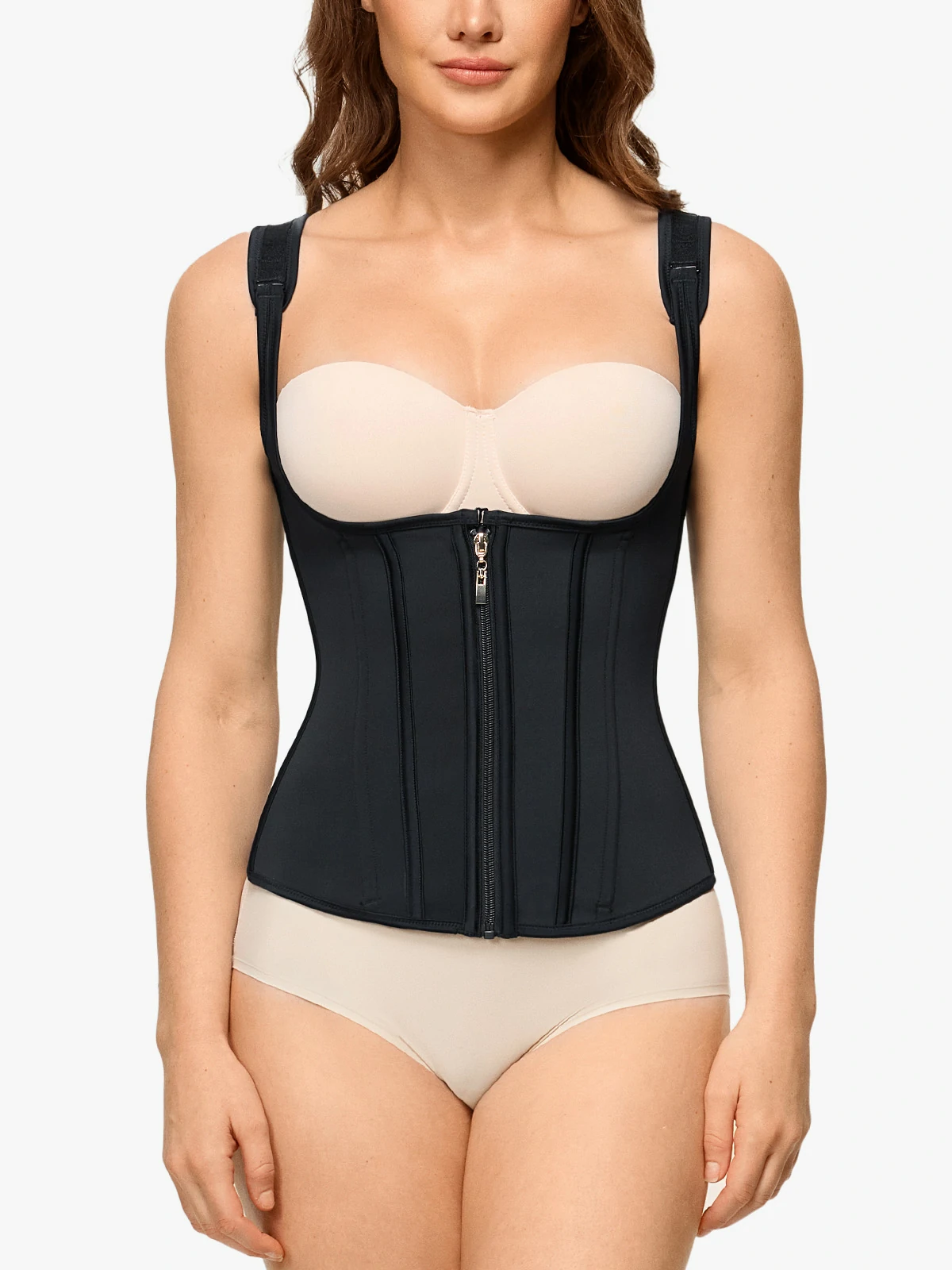 Zipper Double Tummy Control Vest
