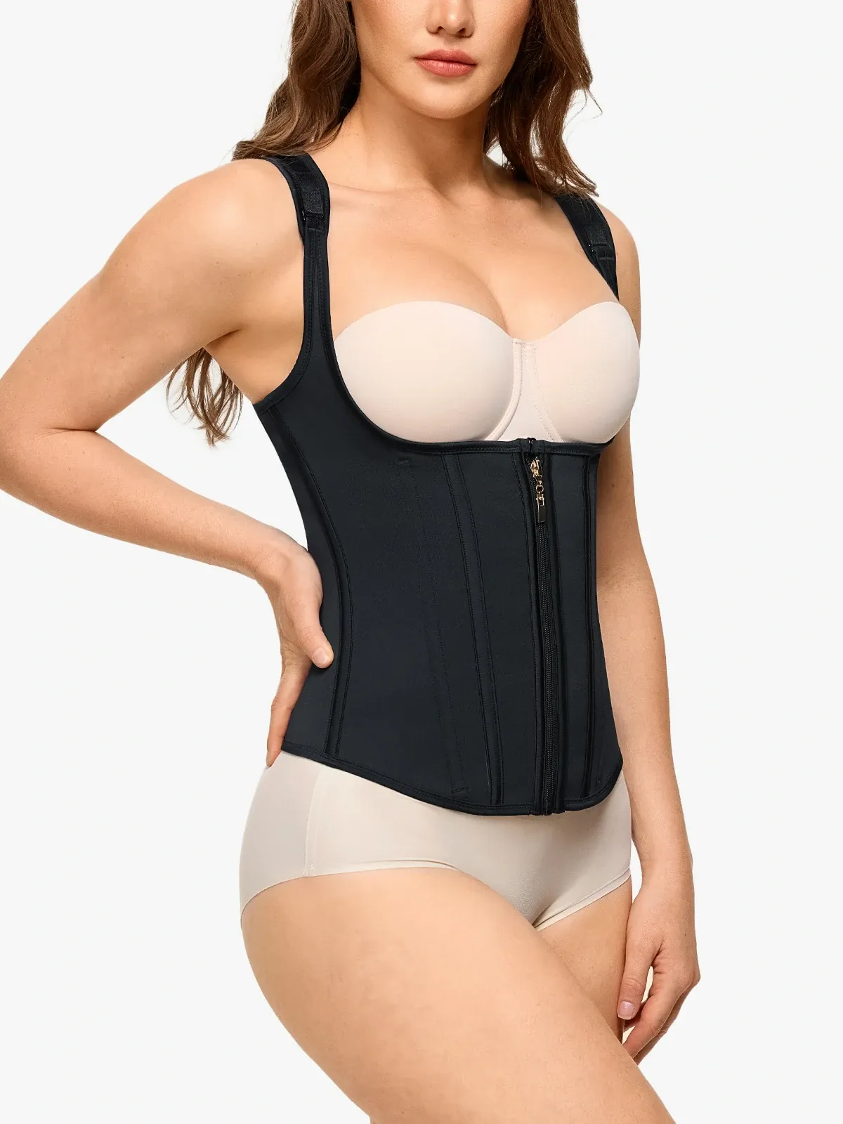 Zipper Double Tummy Control Vest