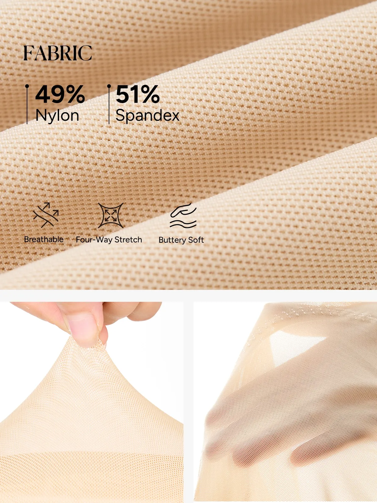 Mesh Open Bust Tummy Control Butt Lifting Mid-Thigh Bodysuit
