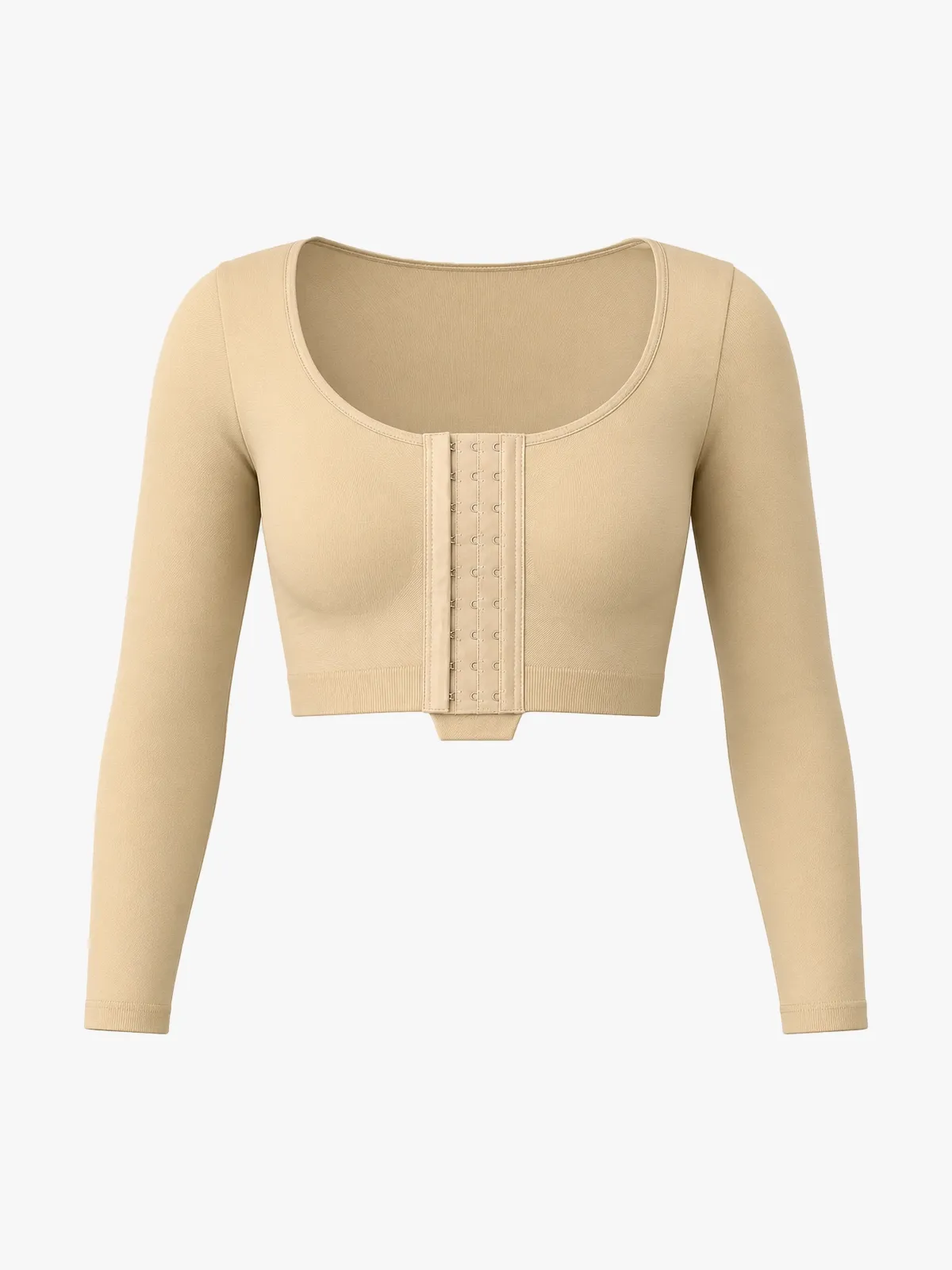 Front-Closure Arm Compression Long Sleeve Top