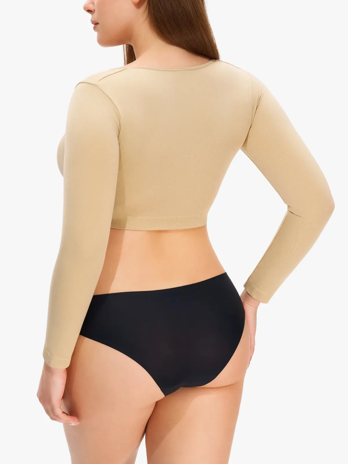 Front-Closure Arm Compression Long Sleeve Top