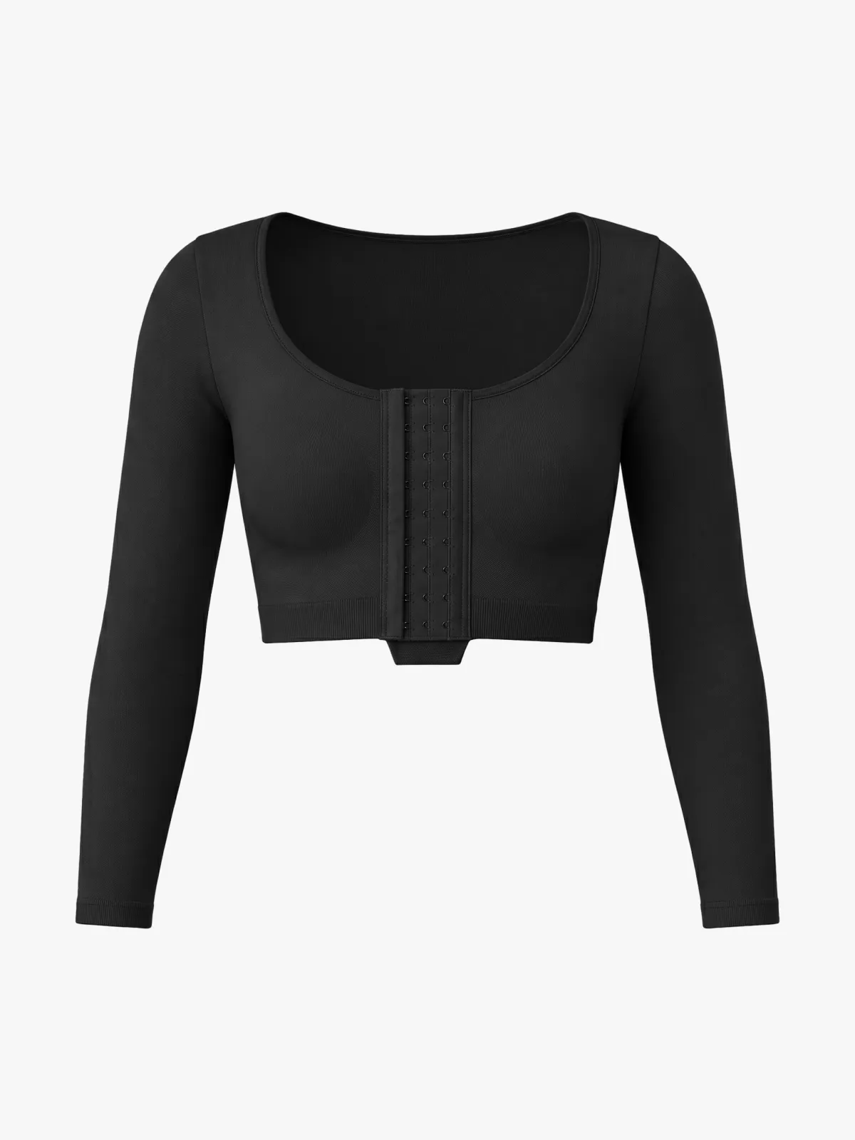 Front-Closure Arm Compression Long Sleeve Top