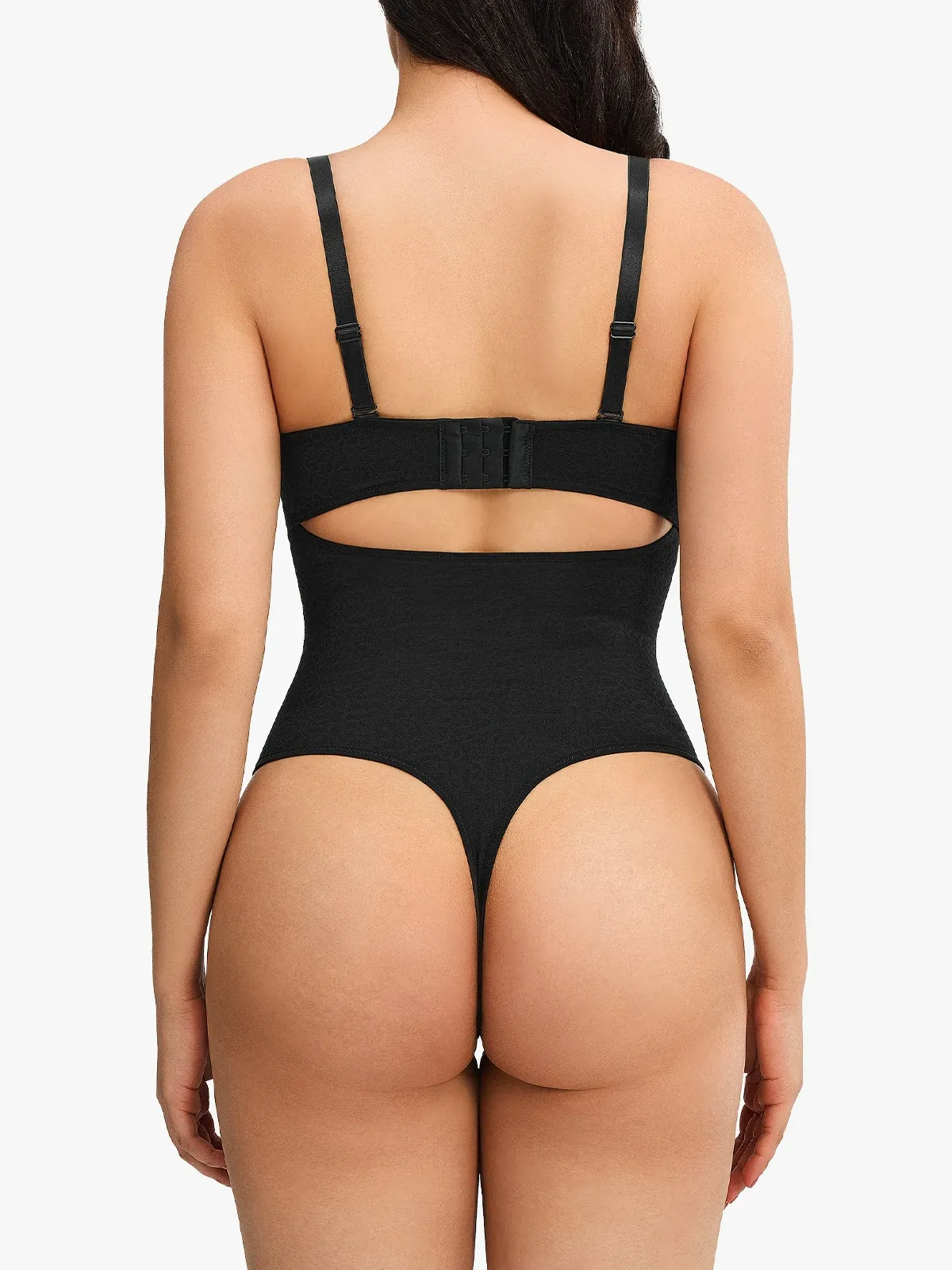 Lace Underwire Strapless Thong Bodysuit