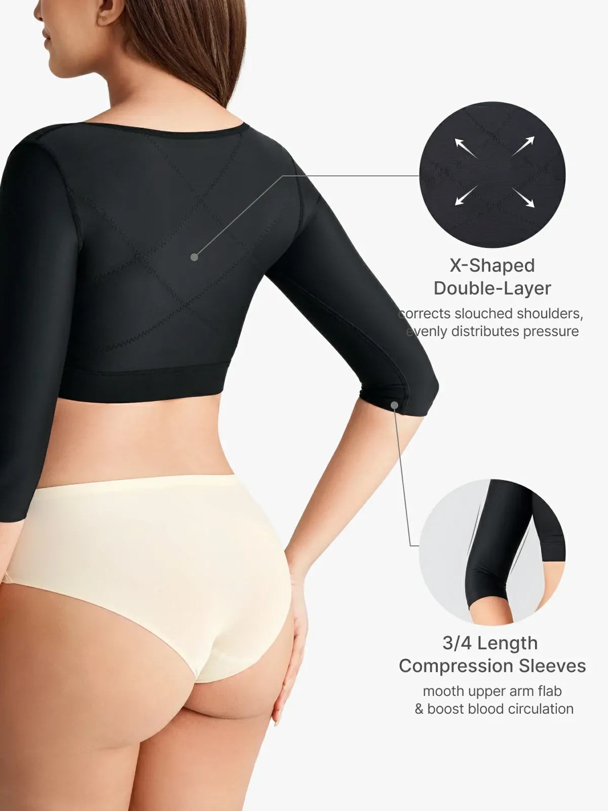 Front Closure Arm Shaping Post Surgery Recovery Top