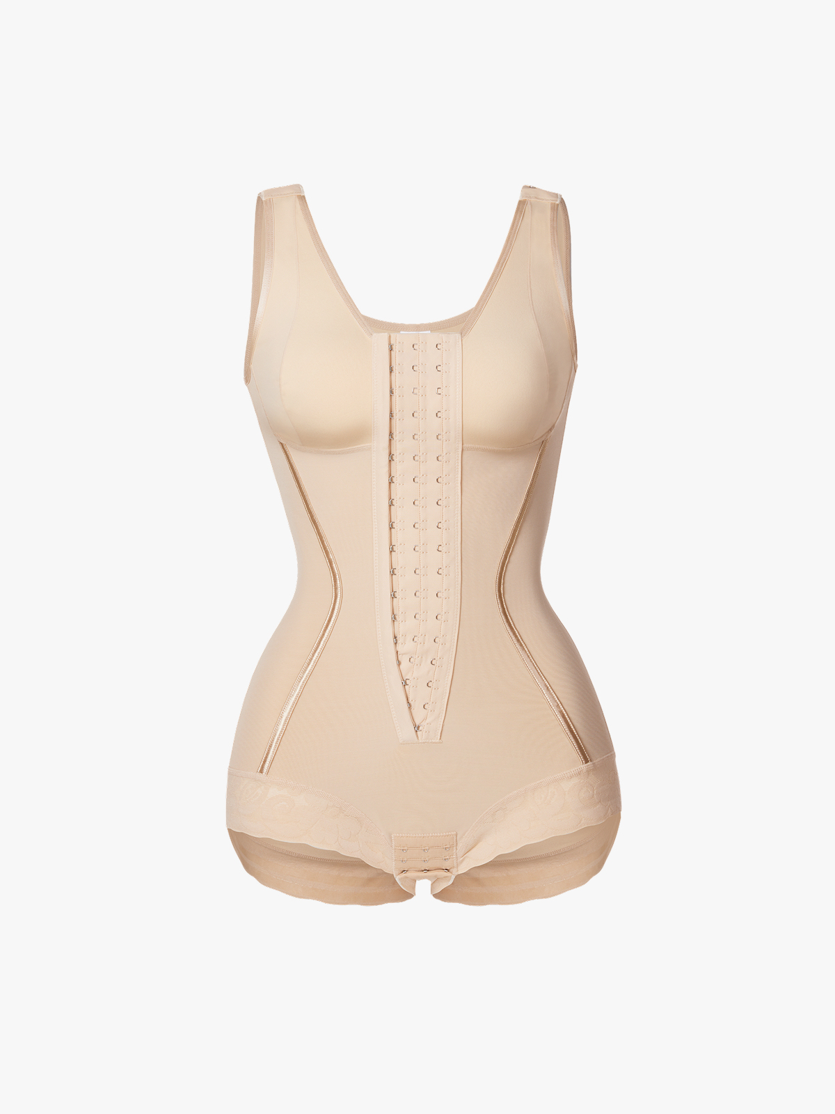 Mesh Adjustment Tummy Control Brife Bodysuit