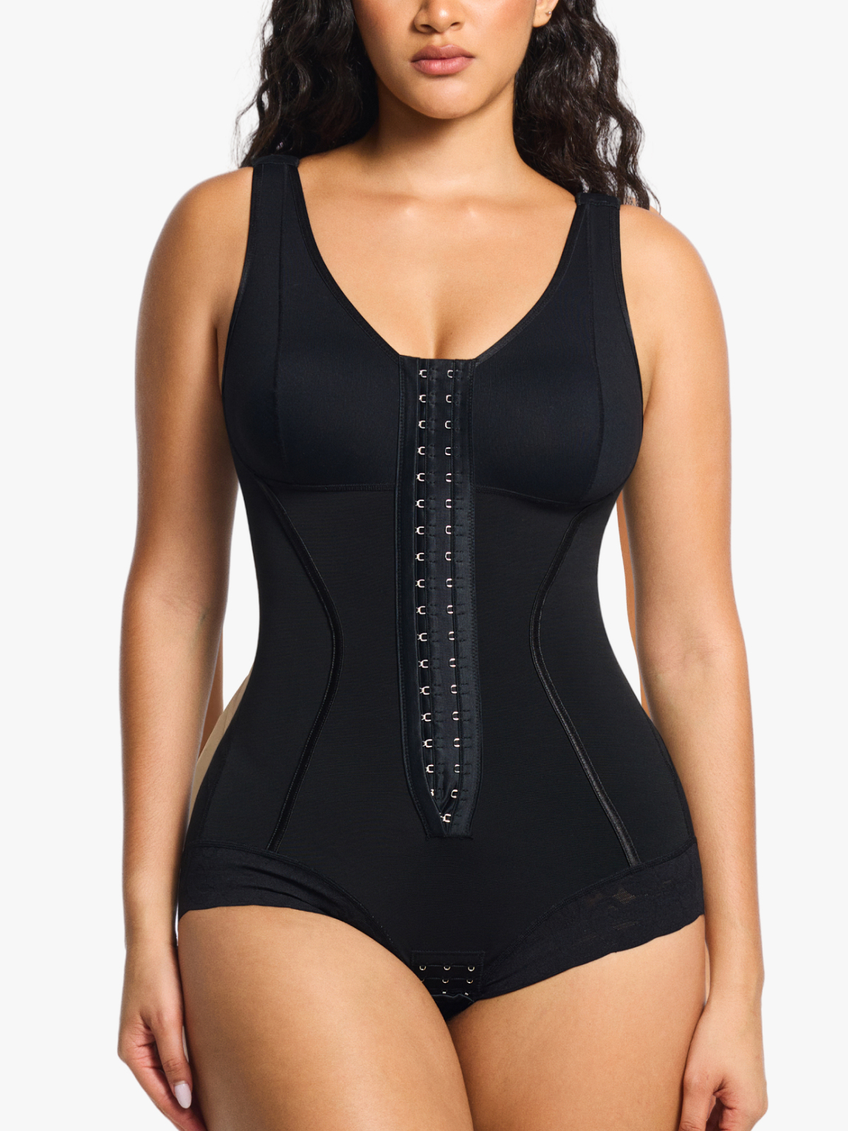 Mesh Adjustment Tummy Control Brife Bodysuit