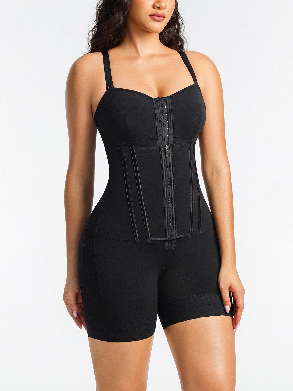 Tummy Control Butt Lifting Mid Thigh Bodysuit