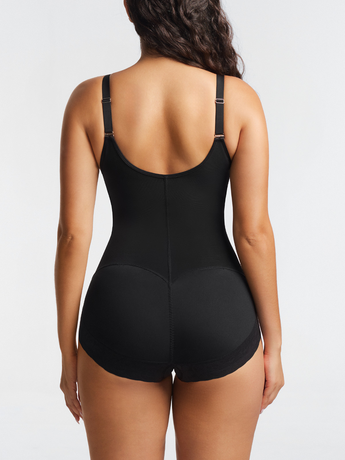 Open Bust Tummy Control Crotch Opening Brief Bodysuit