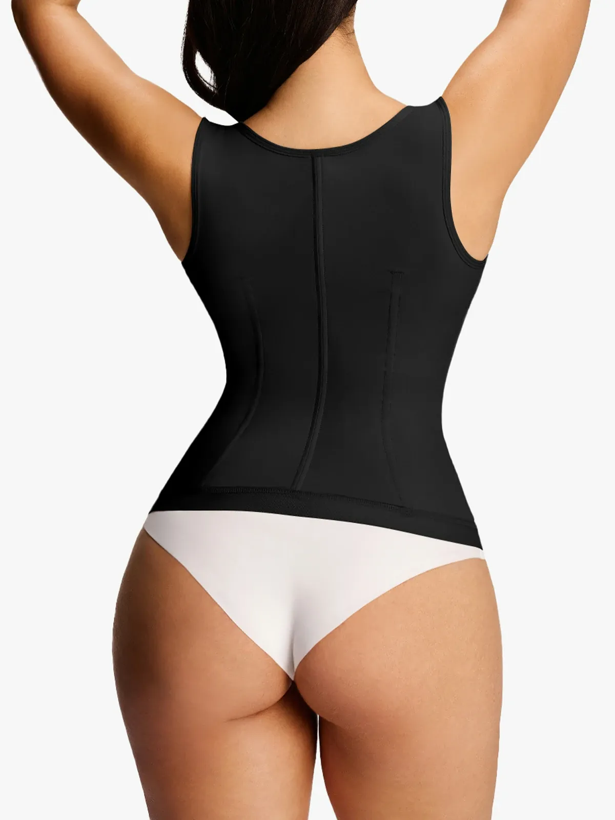 Open Bust Front Buckle Vest