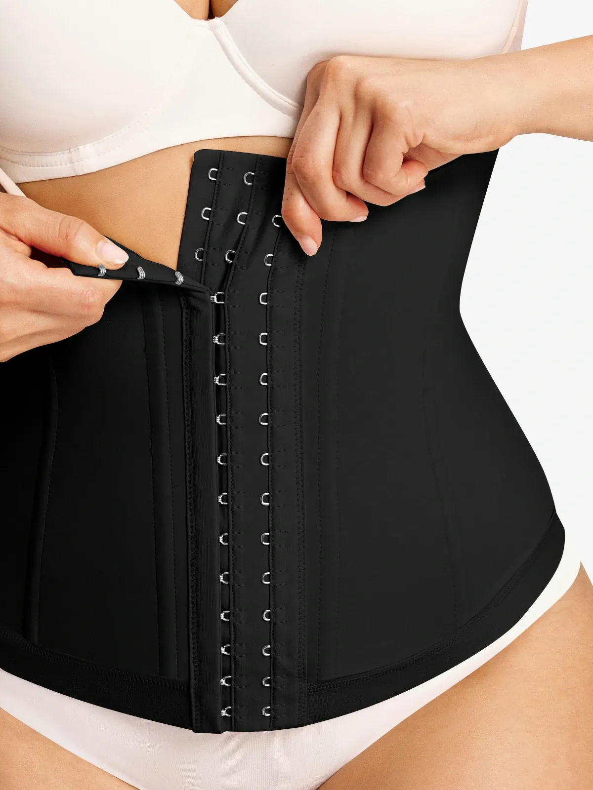 Open Bust Front Buckle Vest